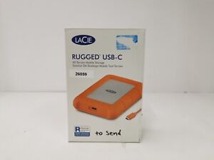 LaCie Rugged Mini LRD0TU6 USB-C 2TB External Mobile Hard Drive Boxed