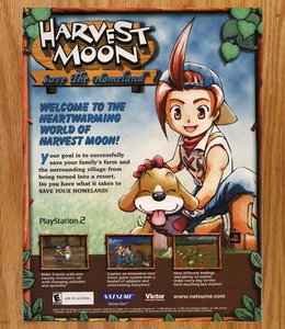 Harvest Moon Save the Homeland - Video Game Print Ads Poster Promo Art 2002 - Picture 1 of 3