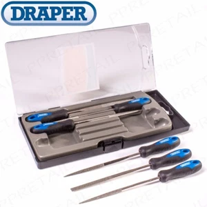 6Pc ULTRA QUALITY DIAMOND COATED NEEDLE FILE SET IN CASE 150mm Draper Precision - Picture 1 of 5