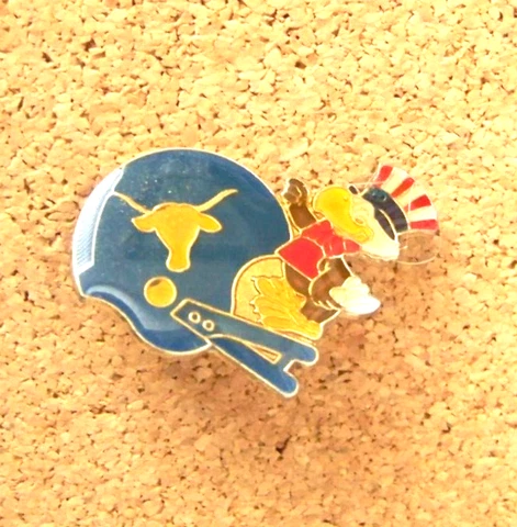 Texas Longhorns Sam Eagle pin NCAA olympic mascot 1984 Cover