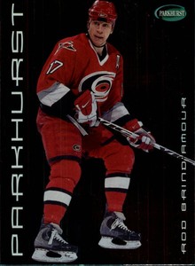 2001-02 Parkhurst Carolina Hurricanes Hockey Card #104 Rod Brind'Amour