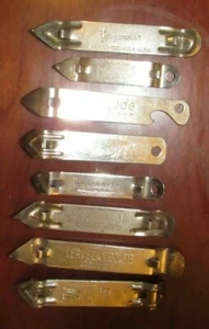8 Vintage Can Bottle Openers #4 - Burgie Eastside Prager Rheingold Tecate Tech - Picture 1 of 3
