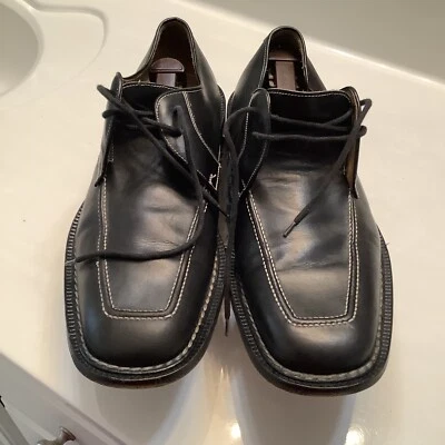 BACHRACH DRESS SHOES MEN MADE IN ITALY BLACK COLOR SIZE 12 - Image 1 of 4