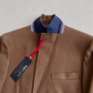 $300 NWT Men's TOMMY HILFIGER Vicuna Soft Brown Sport Coat Blazer Jacket 36R - Picture 1 of 9