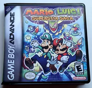 Mario Luigi Superstar Saga SOLO CUSTODIA Game Boy Advance GBA Box MIGLIORE QUALITÀ - Foto 1 di 6