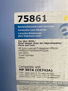 Elite Compatible HP 307A CE741A Yellow Print Toner Cartridge NEW Sealed - Picture 1 of 1