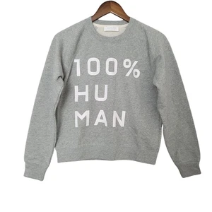 Everlane 100% Human Sweatshirt Womens Size S Gray Cotton NWOT - Picture 1 of 6