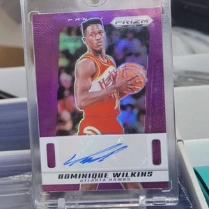 Panini Prizm Deca Dominique Wilkins 2024-25 púrpura automático/75 #PDS-DOM - Imagen 1 de 1