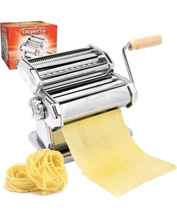 NEW Chrome IMPERIA dal 1932 PASTA MAKING PRESS MACHINE - Picture 1 of 4