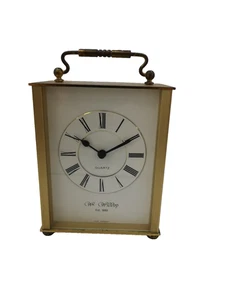 Vintage Stil Wm Widdop Kutschenuhr 13x10cm B22 Y39 - Bild 1 von 9