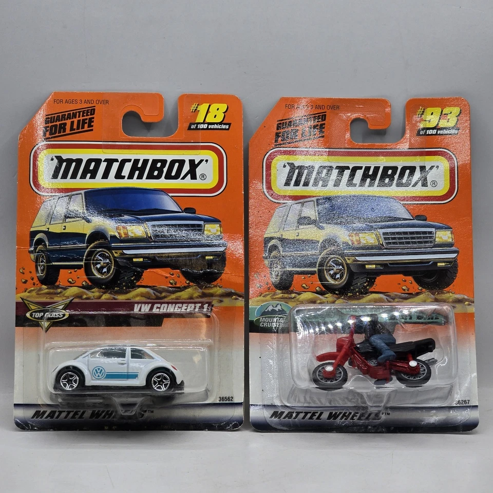 1999 Matchbox # 18 VW Concept 1 And #93 Dirt Bike - Image 1 of 4