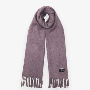 Bufanda vintage Lanvin silenciador lana cachemir flecos invierno Navidad bufandas 12x64 - Imagen 1 de 5