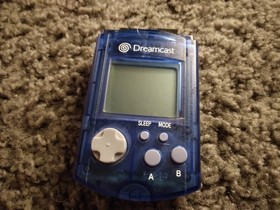 SEGA Dreamcast VMU clear/ocean blue, North American variant
