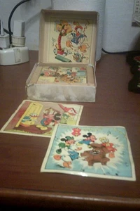 raro gioco cubi in legno, walt disney sintonie allegre anni 60 cm. 4 x 4  leggi. - Imagen 1 de 7
