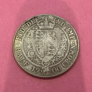 Simply Coins~ 1900 Victoria Half Crown Silver14.14g 32.3mm KM# 782, Sp# 3938 - Picture 1 of 2