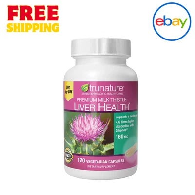 TruNature Cardo Mariano 160 mg, 120 Cápsulas Vegetales - Apoyo Hígado y Desintoxicación Foto 1 de 3