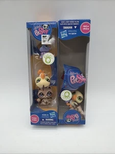 Littlest Pet Shop 1348-1350 3er Pack Set Trio Waschbär Hamster Pelikan versiegelt lesen - Bild 1 von 9
