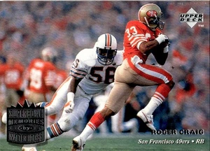 1997 Upper Deck NFL Football Legends Roger Craig San Francisco 49ers #202 - Picture 1 of 2