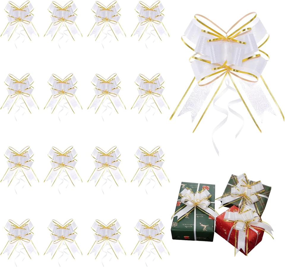 20 PCS Pull Bows Wrapping Bow for Presents Baskets Boxes Flower Large Graduation - Image 1 of 4