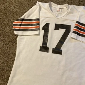 Vintage 70s 80s Cleveland Browns Brian Sipe Rawlings NFL Jersey M/L 17 White - Picture 1 of 9