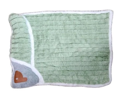 Cat Bed Pad, Anti Slip Pet Bed Crate Mat, Pet Bed Mat with Thickened Pillow Gree - Image 1 of 4