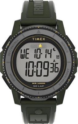Timex Men's Adrenaline 46mm Watch - Green Strap Digital Dial Black Case - image 1 of 4