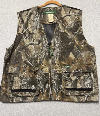 Remington Hunting Vest Mens XL Realtree Hardwoods Camo Shooting Turkey Bird Deer - Image 1 of 4