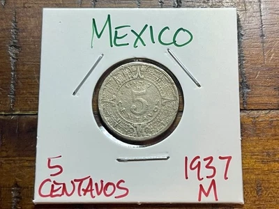 Mexico 🇲🇽 1937-M 5 Centavos - KM# 423  - We Combine Shipping! - Image 1 of 4