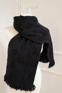 Original Louis Vuitton Schal Logomania Wolle & Seide Monogram Schal - Bild 1 von 17