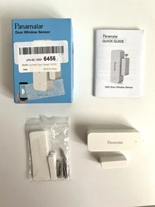 Panamalar Door Window Sensor Wifi Door Alarm System Detects Open Door Auto White - Picture 1 of 18