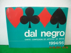 CATALOGO CARTE ARTICOLI DA GIOCO 78 PAGINE DAL NEGRO ANNI 1994-95 - Picture 1 of 1