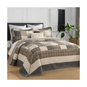 DDUOXIN 3 Piece King Bedspread 120"x120" - 100% Cotton Oversized King Quilt w... - Picture 1 of 7