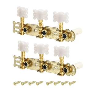 Clavijas de afinación de cuerdas de guitarra clásica cabezales de máquina afinadores teclas de afinación 3L3R dorado - Imagen 1 de 5