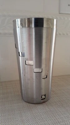 Mezclador de bebidas coctelera vintage OGGI de acero inoxidable 15 recetas SIN TAPA COMO ESTÁ Foto 1 de 4