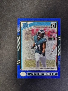 2024 Donruss Optic Rated Rookie Jeremiah Trotter Jr. Blue Glitter Prizm SSP #250 - Picture 1 of 2