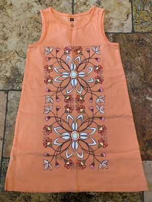 Vestido Colección Té Naranja Estampado Flor Tribal Talla 5 Foto 1 de 3