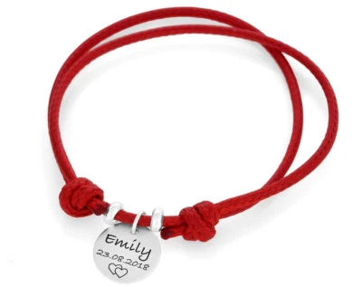 GALWANI Namensarmband mit Gravur Taufarmband mit Namen Kinderschmuck 925 Silber