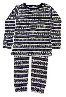 BABY GAP Toddler Girl's 2PC  Blue/White Sleep Set~~Size 4 yrs - Image 1 of 4