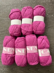 MeiMei Candy - 100% Cotton - Hot Pink Lot of 7 - Clearance/Liquidation! Lot #1 - Picture 1 of 2