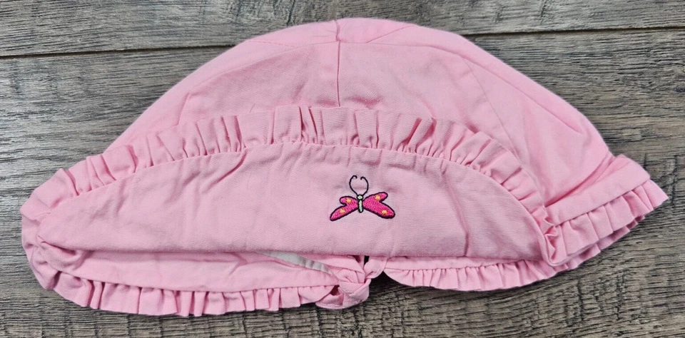 Baby Girl Vintage Rainbow Tag Gymboree 6-12 Month Pink Dragonfly Bucket Hat - Image 1 of 4