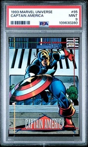 Captain America - 1993 Skybox Marvel Universe #95 PSA 9 MINT - Picture 1 of 2