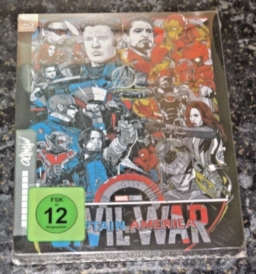 Captain America Civil War Mondo 4K UHD + Blu-Ray Exclusive SoldOut Steelbook New - Image 1 of 2
