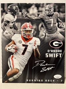 D'Andre Swift Signed Georgia Bulldogs 8x10 Photo JSA - Picture 1 of 5