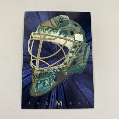 Miikka Kiprusoff 2001-02 Between The Pipe Blue Mask Insert Card - Image 1 of 2