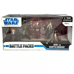 Star Wars Legacy Collection 2008 Paquete de Batalla Jedi vs. Darth Sidious de 5 - Imagen 1 de 9