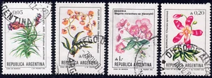 1985-88 Argentina SC# 1519-1524 - Flowers - Used - Picture 1 of 2