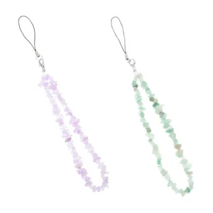 2 Pcs Crystal Lanyard Cute Mobile Phone Charm Decoration Cell - Zdjęcie 1 z 12
