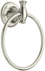 Nickel Towel Ring Round Towel Holder Meridian - Picture 1 of 2