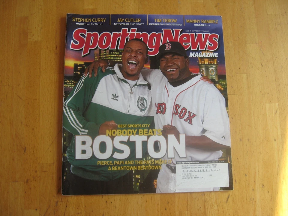 David Ortiz--Paul Pierce--Medias Rojas de Boston/Celtics--Noticias deportivas 2008 Foto 1 de 1