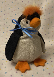 Vintage Russ Berrie Luv Pets Boomer Penguin Stuffed Animal Beanbag Plush 5”